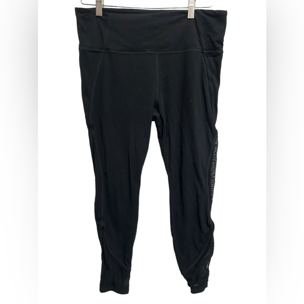 Athleta Leggings Womens L Large Black High Waist Skinny Stretch Athleisure